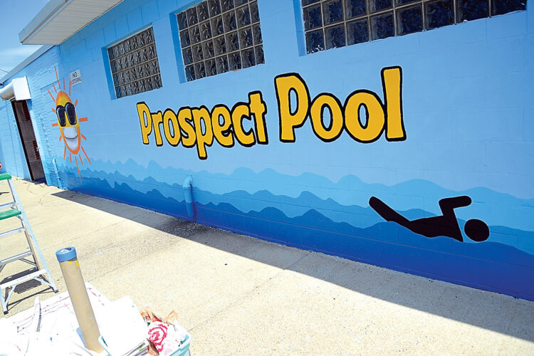Bright prospects Altoona High School students design, paint logo mural